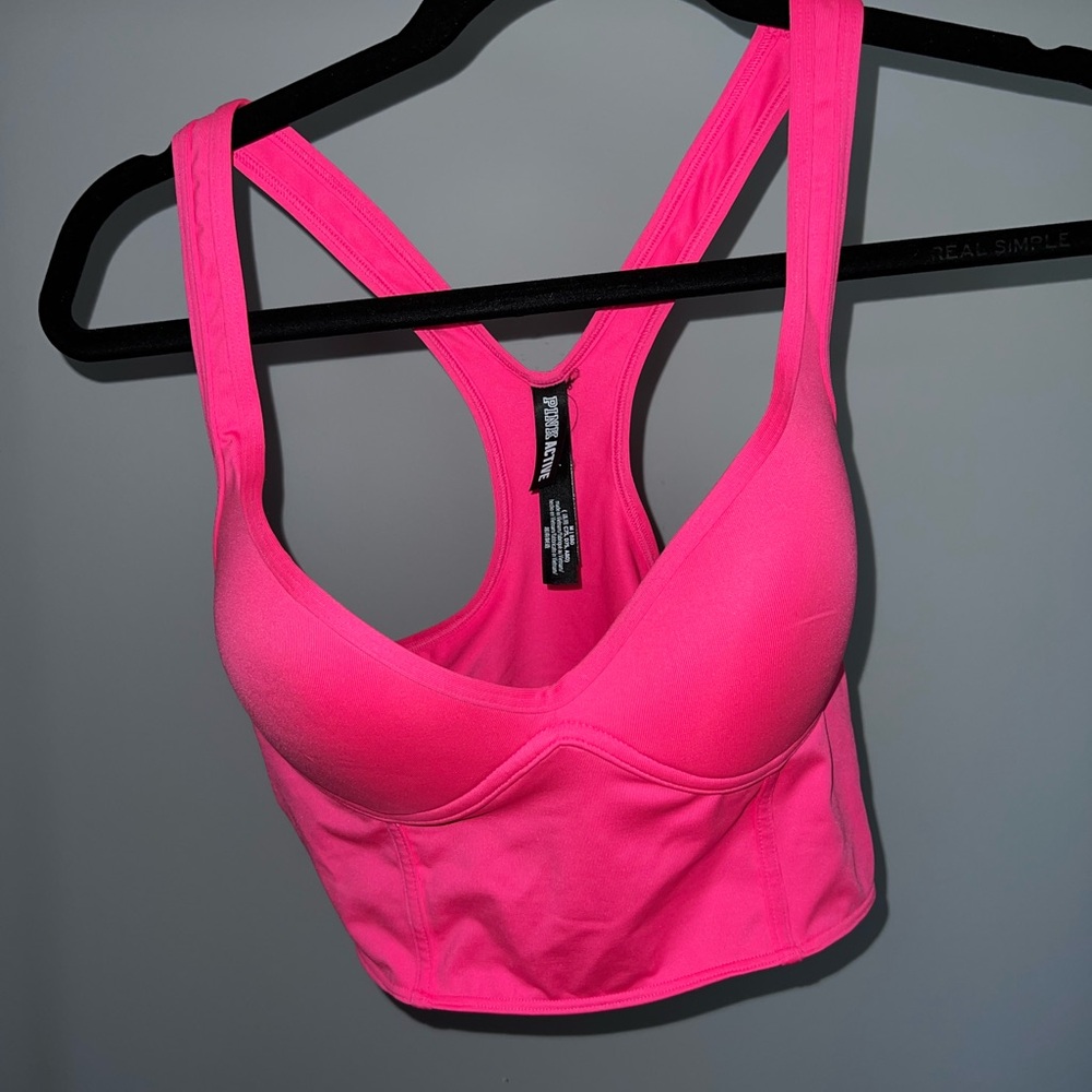 VS Pink Active Push-up Corset Sports Bra